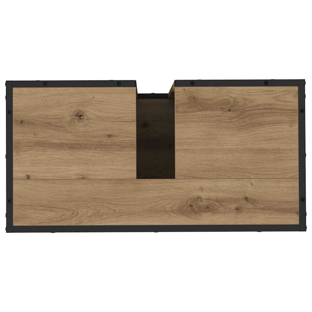 vidaXL Bathroom Furniture Set 4 pcs Artisan Oak Engineered Wood