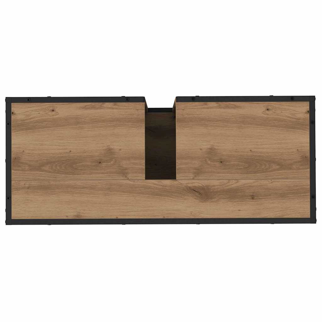 vidaXL Bathroom Furniture Set 4 pcs Artisan Oak Engineered Wood