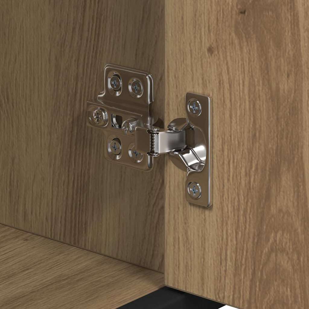 vidaXL Bathroom Furniture Set 3 pcs Artisan Oak Engineered Wood