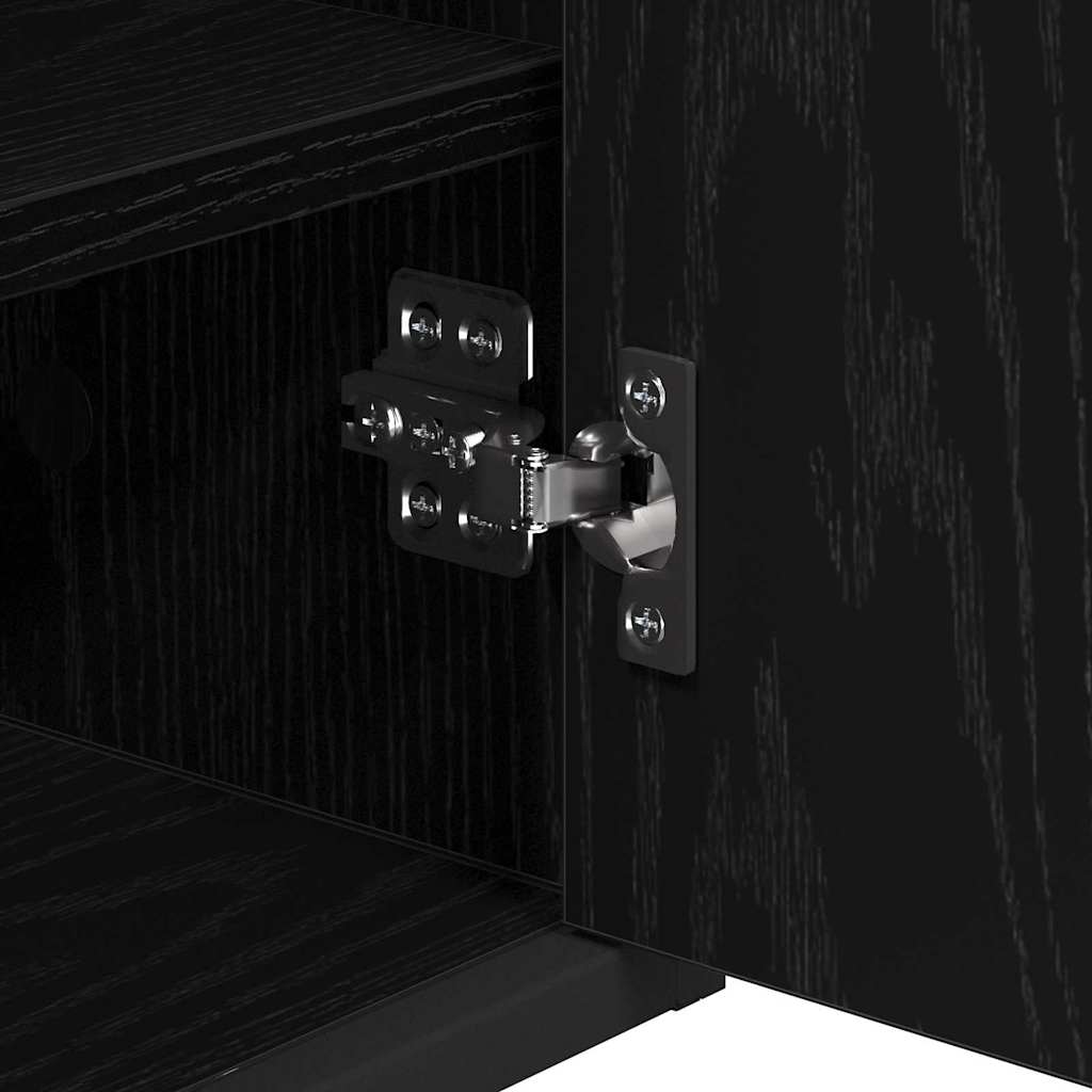 vidaXL Bathroom Furniture Set 3 pcs Black oak 90 x 33 x 60 cm