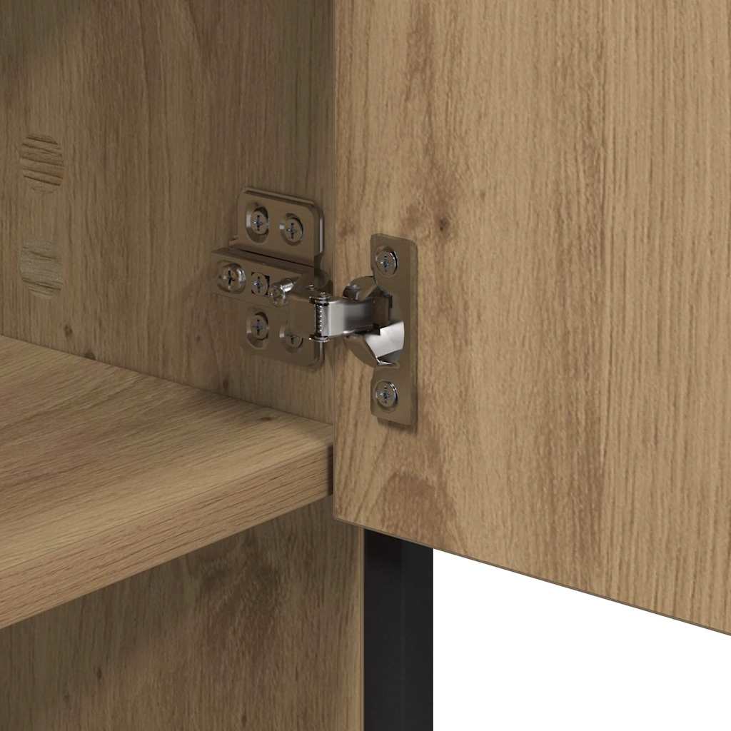 vidaXL Bathroom Furniture Set 3 pcs Artisan Oak Engineered Wood