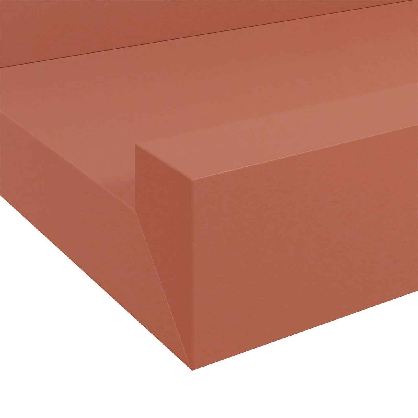 vidaXL Wall Shelf with Shelf 4 pcs Red 60 x 9 x 3 cm Engineered Wood