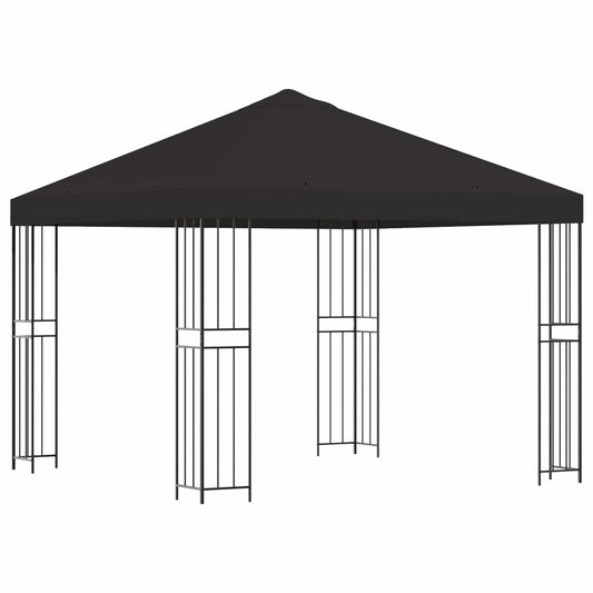 vidaXL Gazebo 3 x 3 m Anthracite Polyester and Steel 190 gsm
