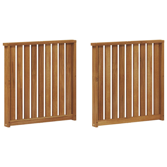 vidaXL Armrests 2 pcs Brown 60 x 6 x 61 cm Engineered Wood