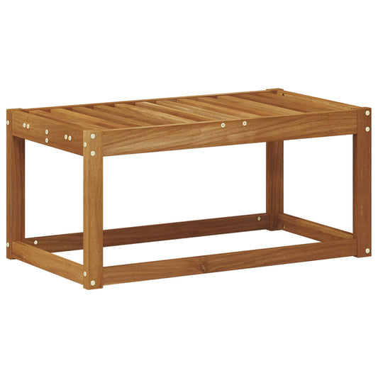 vidaXL Outdoor Stool Bench Natural 79 x 43 x 37 cm Solid Acacia Wood