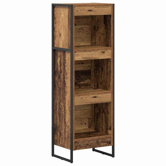 vidaXL Book Cabinet 40 x 30 x 121 cm Engineered Wood Old Wood