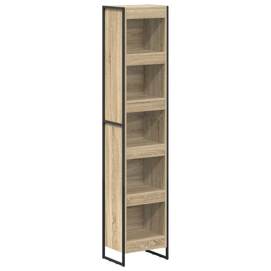 vidaXL Book Cabinet 40 x 30 x 189.5 cm Engineered Wood Sonoma
