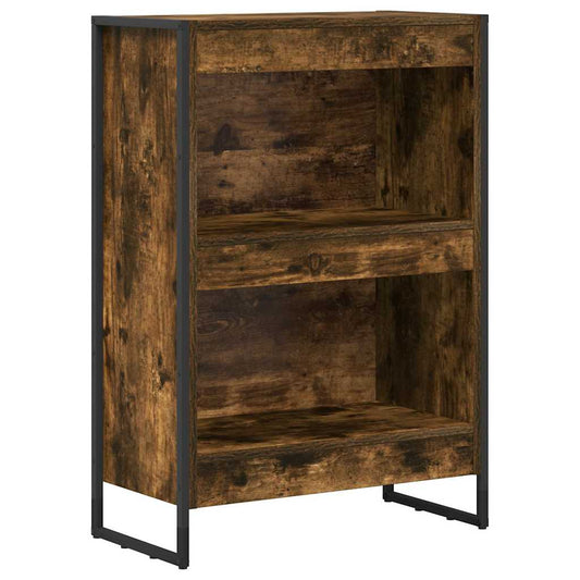 vidaXL Book Cabinet 60 x 30 x 86.5 cm Engineered Wood Smoke Oak