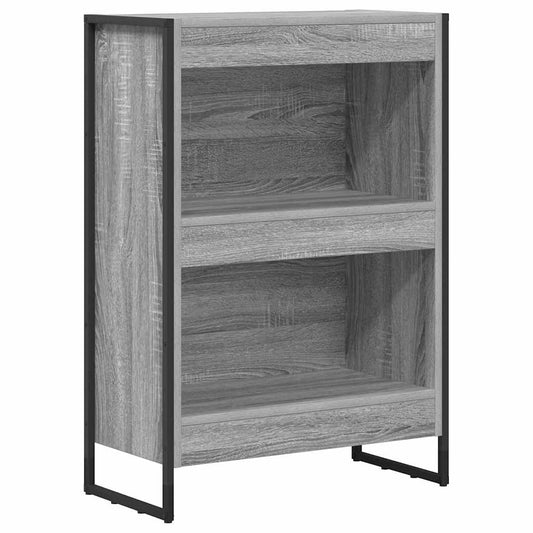 vidaXL Book Cabinet 60 x 30 x 86.5 cm Engineered Wood Grey Sonoma