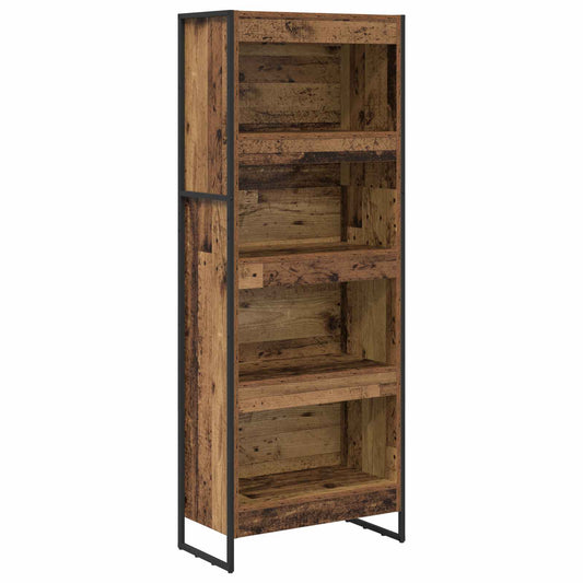 vidaXL Book Cabinet 60 x 30 x 155 cm Engineered Wood Old Wood