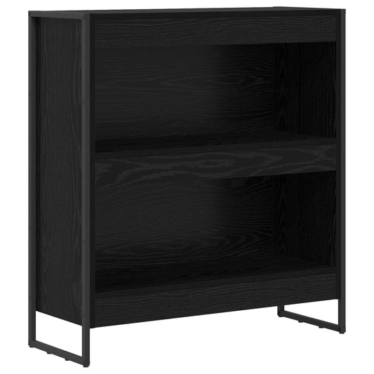 vidaXL Book Cabinet 80 x 30 x 86.5 cm Engineered Wood Black Oak