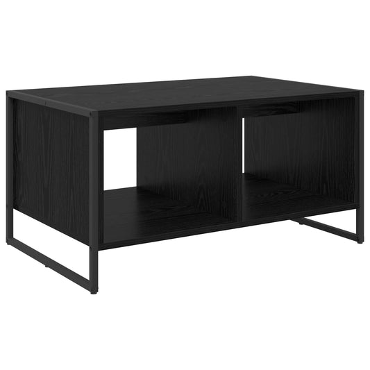 vidaXL Coffee Table Black Oak 80 x 50 x 40 cm Engineered Wood