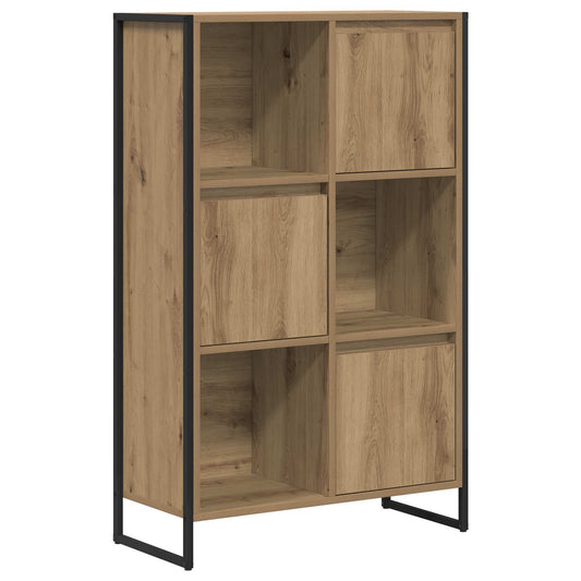 vidaXL Book Cabinet 68 x 30 x 108.5 cm Engineered Wood Artisian Oak
