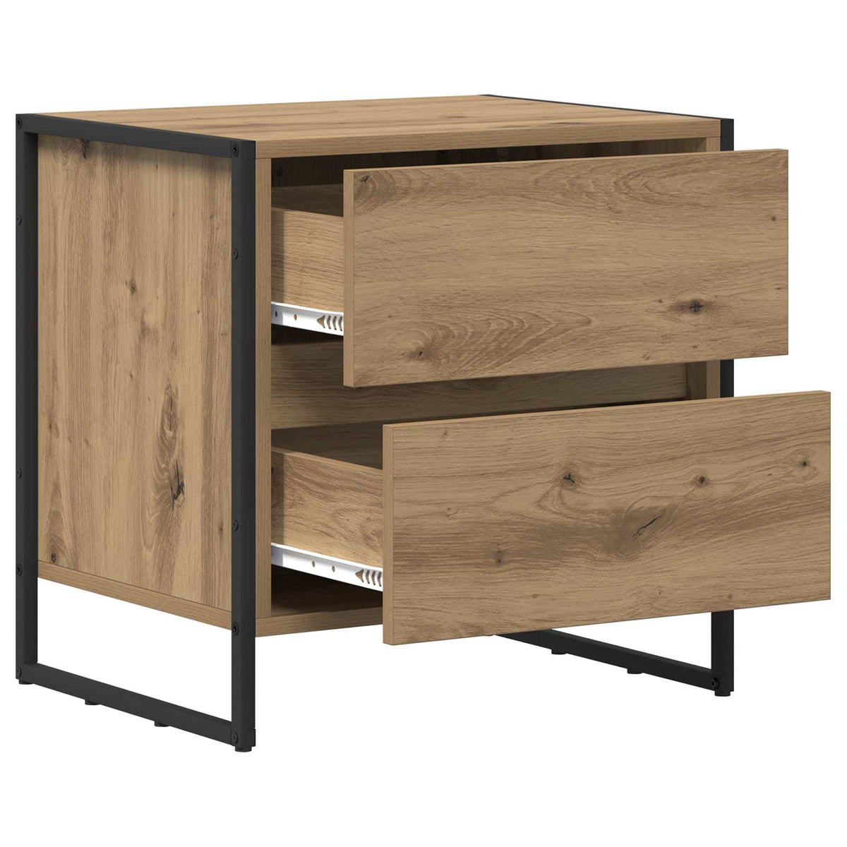 vidaXL Bedside Table 2 pcs Artisan Oak 50 x 39.5 x 50 cm