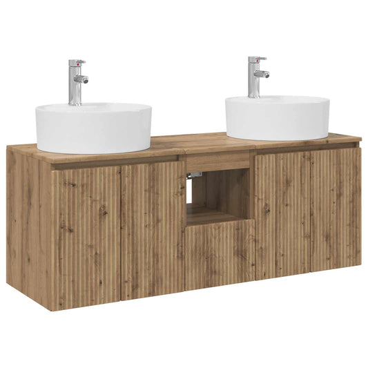 vidaXL Bathroom Cabinet Set 3 pcs Artisan Oak 49.5 x 44.5 x 65 cm