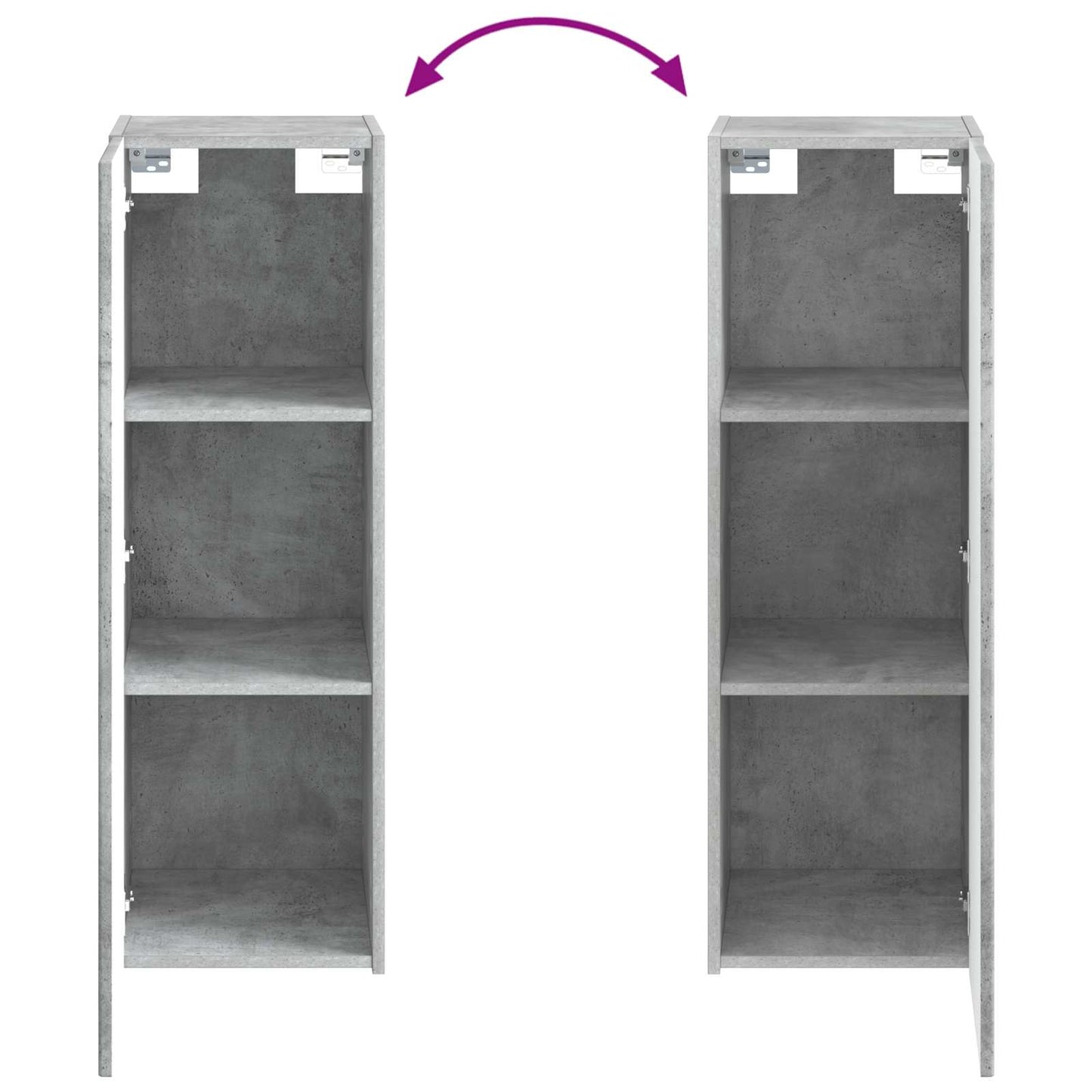 vidaXL Bathroom Furniture Set 5 pcs Concrete Grey 33 x 34.5 x 100 cm