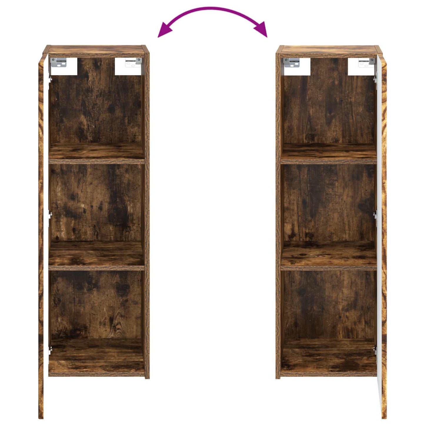 vidaXL Bathroom Furniture Set 5 pcs Smoked Oak 33 x 34.5 x 100 cm