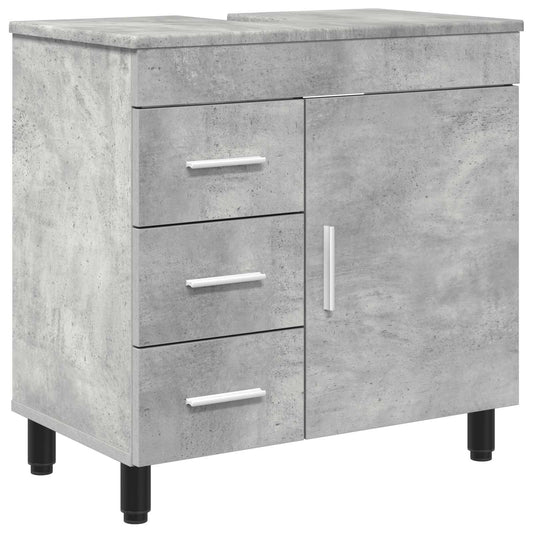 vidaXL Bathroom Vanity Unit Concrete Grey 60 x 35 x 60 cm
