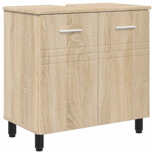 vidaXL Bathroom Vanity Unit Sonoma Oak 60 x 35 x 60 cm Engineered Wood