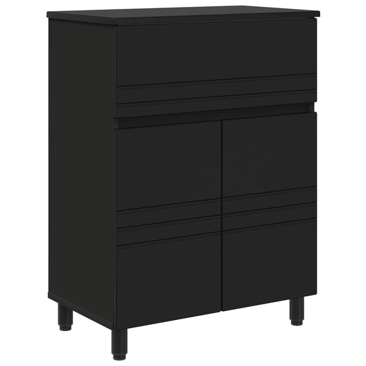 vidaXL Bathroom Vanity Unit Black 60 x 35 x 80 cm Engineered Wood