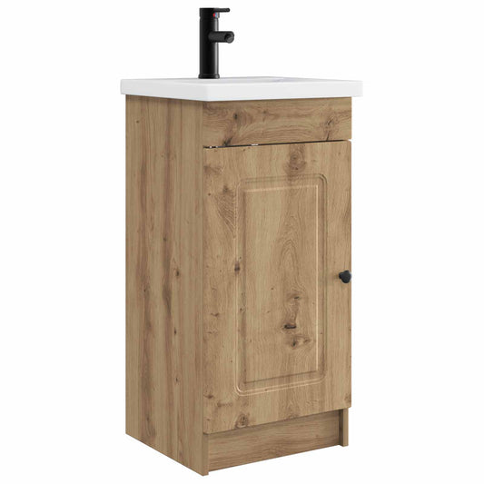 vidaXL Bathroom Vanity with Sink Artisan Oak 42 x 40 x 84.5 cm