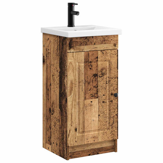 vidaXL Bathroom Vanity with Sink Old Wood 42 x 40 x 84.5 cm