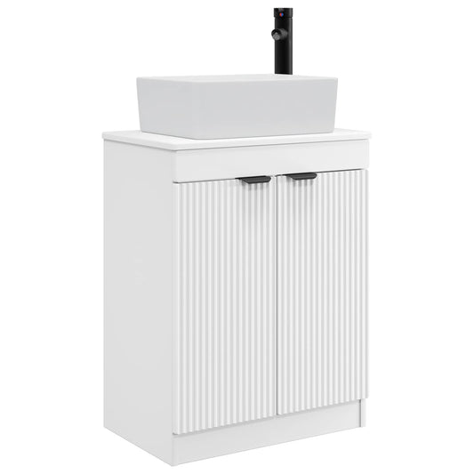 vidaXL Bathroom Vanity with Sink White 54 x 35 x 83 cm Engineered Wood