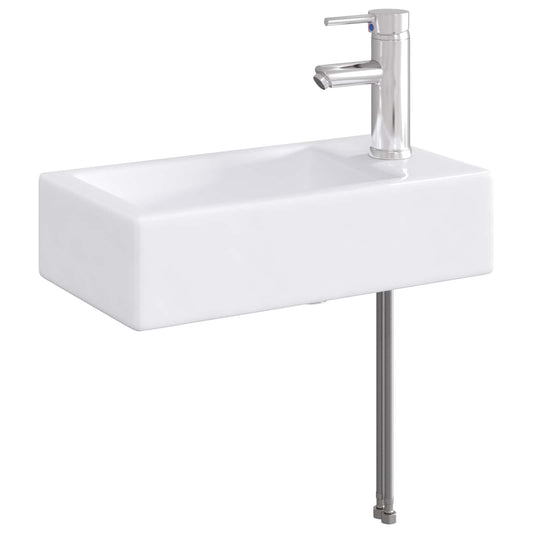 vidaXL Bathroom Wash Basin Chrome 45.5 x 25.5 x 13 cm Metal