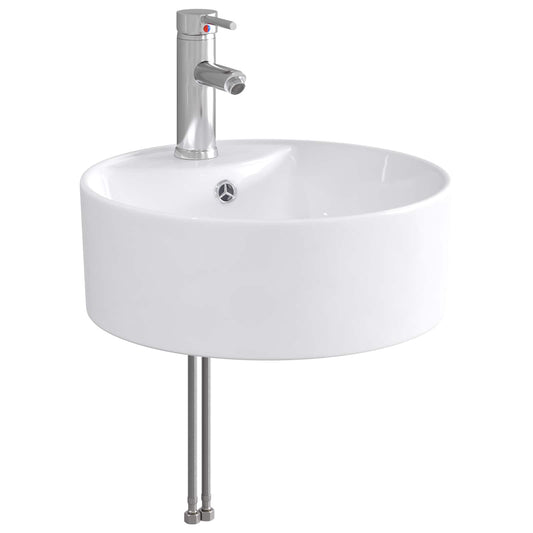vidaXL Bathroom Wash Basin Chrome 40.5 x 40.5 x 15 cm Metal