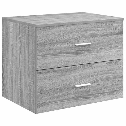 vidaXL Wall-Mounted Bathroom Cabinet Grey Sonoma 62.5 x 44.5 x 50 cm