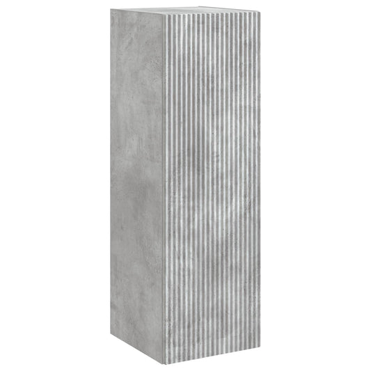 vidaXL Wall-mounted Bathroom Cabinet Concrete Grey 33 x 34.5 x 100 cm