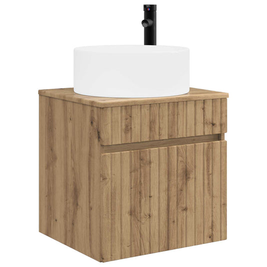 vidaXL Wall-mounted Sink Vanity Artisan Oak 49 x 44.5 x 65.5 cm