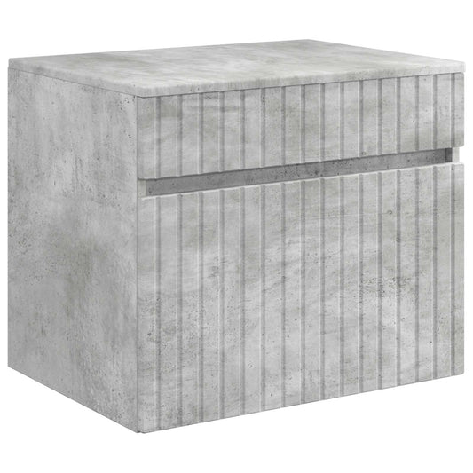 vidaXL Wall-mounted Bathroom Cabinet Concrete Grey 59 x 44.5 x 50 cm
