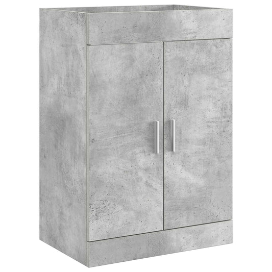vidaXL Bathroom Under Sink Cabinet Concrete Grey 56 x 37.5 x 81 cm