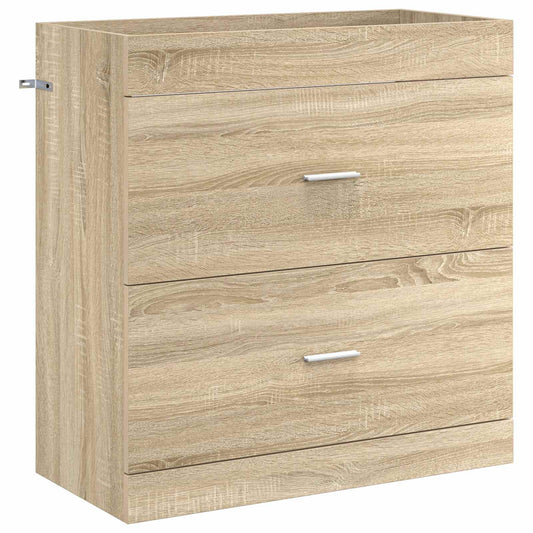 vidaXL Bathroom Under Sink Cabinet Sonoma Oak 78.5 x 37.5 x 81 cm