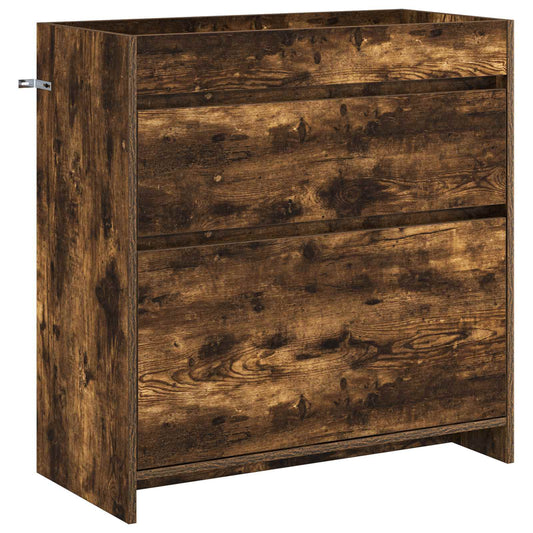 vidaXL Bathroom Under Sink Cabinet Smoked Oak 78.5 x 37.5 x 81 cm