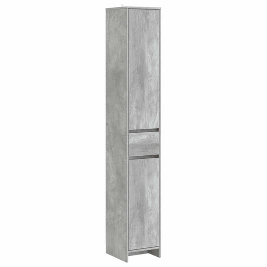 vidaXL Bathroom Cabinet Concrete Grey 30 x 33 x 190 cm Engineered Wood