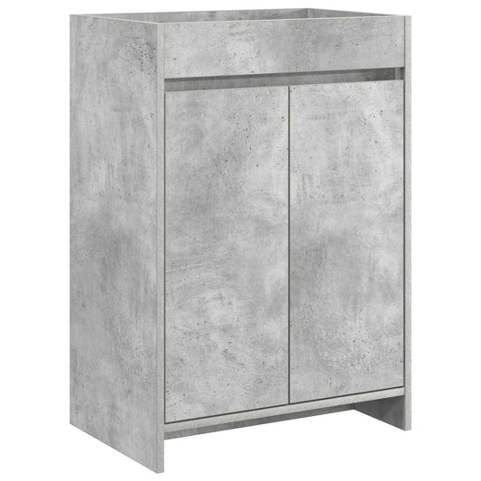 vidaXL Bathroom Under Sink Cabinet Concrete Grey 56 x 37.5 x 81 cm