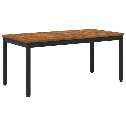 vidaXL Coffee Table Natural and Black 49 x 100.5 x 45 cm