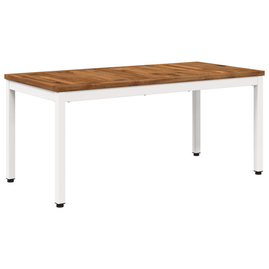 vidaXL Coffee Table Natural and White 49 x 100.5 x 45 cm