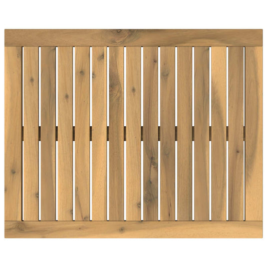 vidaXL Table Top 60.5 x 49 x 2 cm Rectangular Solid Acacia Wood White