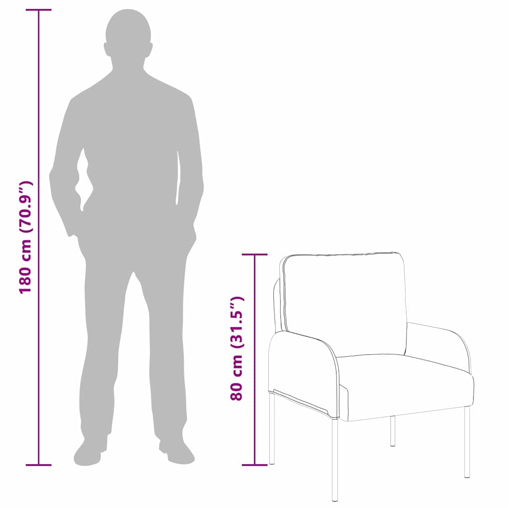 vidaXL Sofas with Cushion Black 60 x 56 x 80 cm Plywood