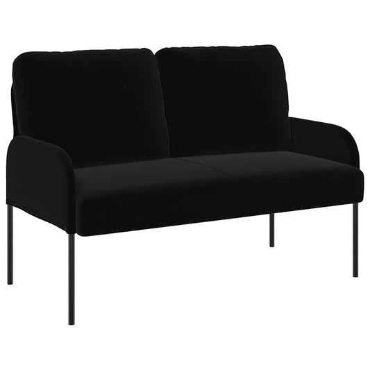 vidaXL Sofas with Cushion Black 115 x 56 x 80 cm Plywood