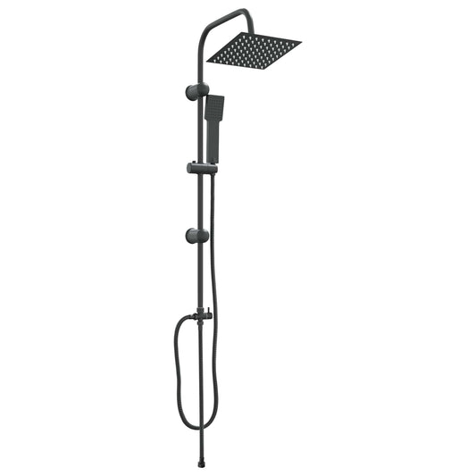 vidaXL Shower System Black 47 x 20 x 95 cm Stainless Steel