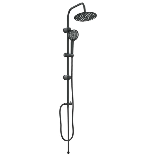 vidaXL Shower System Black 47 x 20 x 95 cm Stainless Steel