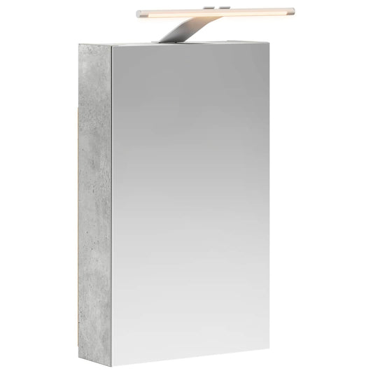 vidaXL Bathroom Mirror Cabinet Concrete Grey 30 x 10.5 x 50 cm