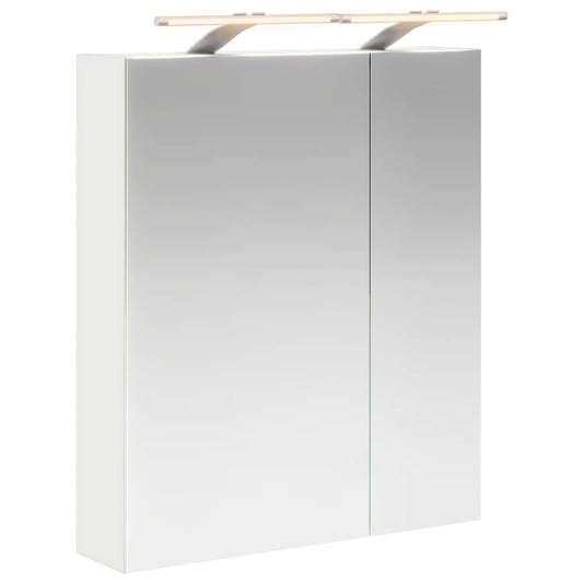 vidaXL Bathroom Mirror Cabinet White 60 x 14.5 x 70 cm Engineered wood