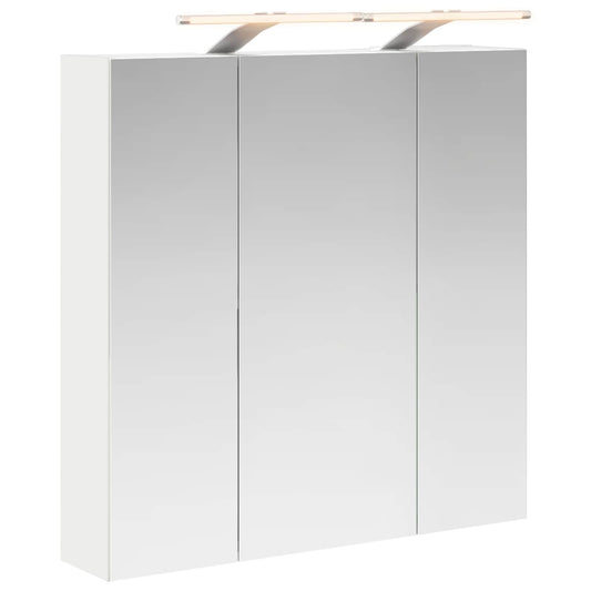 vidaXL Bathroom Mirror Cabinet White 70 x 14.5 x 70 cm Engineered wood