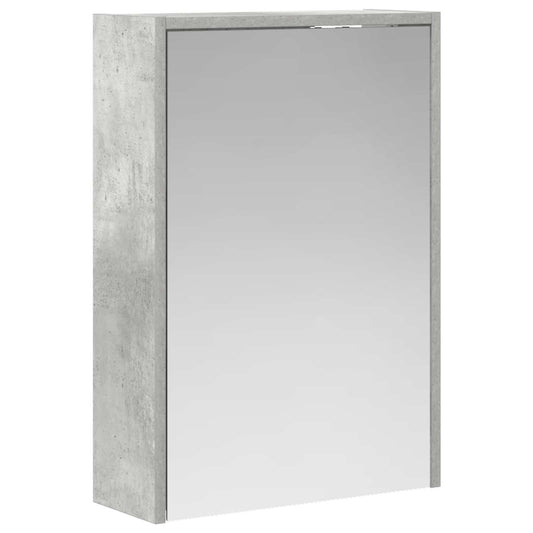 vidaXL Bathroom Mirror Cabinet Concrete Grey 43 x 16 x 62.5 cm