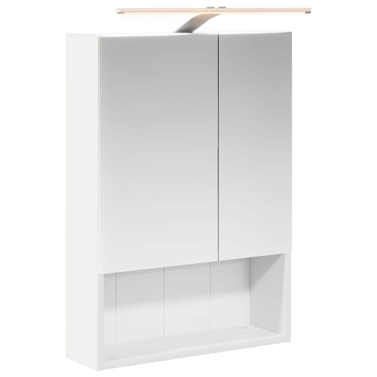 vidaXL Bathroom Mirror Cabinet White 50 x 14.5 x 70 cm Engineered wood